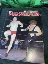WWF WWE Program 102 Card Backlund, Slaughter Philly PA July 1983 Andre Studd