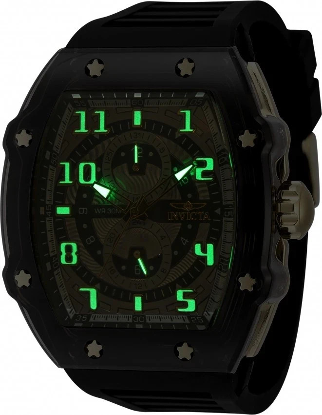 じゃがビー Invicta Men's Racing 48.5mm VH61 Quartz Black Watch IN-48450 for