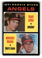 1971 O-PEE-CHEE CALIFORNIA ANGEL LLOYD ALLEN WINSTON LENAS #152 ROOKIE CARD VGEX. rookie card picture