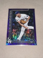 2025 Topps Update Evan Phillips Purple Rainbow Foil #/250 Dodgers