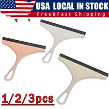 3X Glass Window Wiper Cleaner Squeegee Shower Screen Mirror Home Car Blade Brush