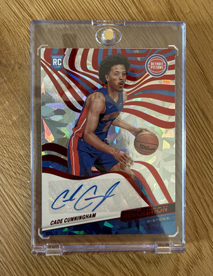 Panini Revolution 2021-22 Cade Cunningham RC Auto New Year 2/2 Pistons RA-CCM