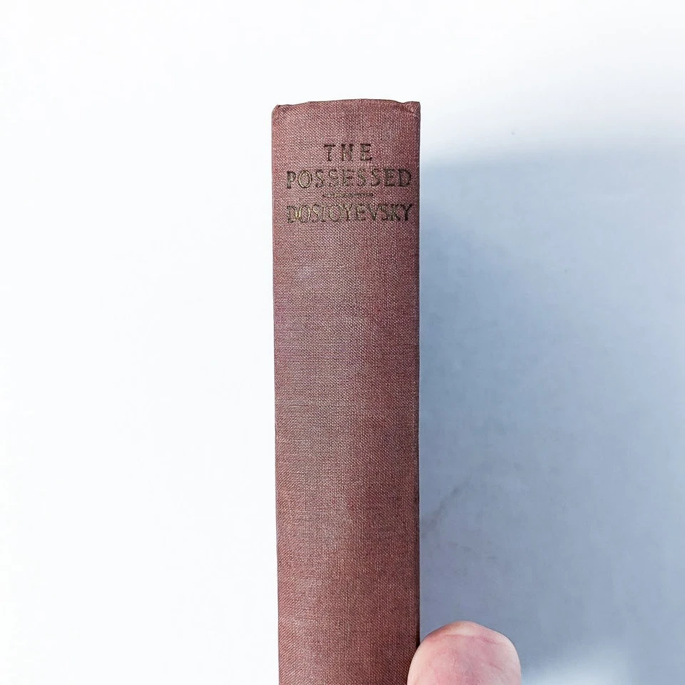 THE POSSESSED Dostoyevsky *RARE* RED CLOTH HARDBACK 1936 Modern Library First Ed - Image 4 of 4