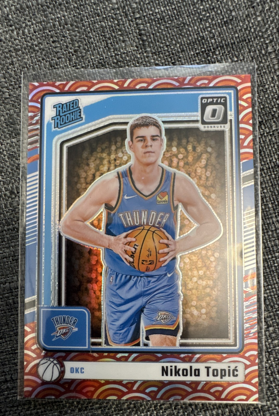 2024-25 Panini Donruss Optic - Rated Rookie Nikola Topic #278 Photon Prizm (RC)
