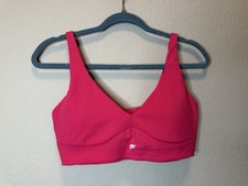 Fabletics Raspberry PureLuxe Low Impact Sports Bra W/Hook & Eye