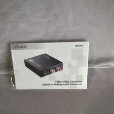 PROZOR DAC01s Digital to Analog Audio Converter 192kHz RCA + 3.5mm Output New