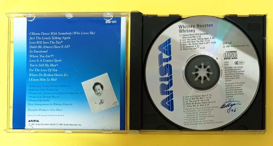 WHITNEY HOUSTON - WHITNEY CD - Image 3 of 4