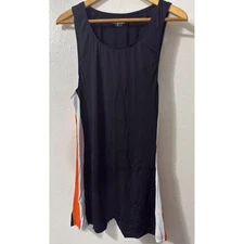 WOWHOMME Men's Black Orange White Athletic Sleeveless Romper Bodysuit XL