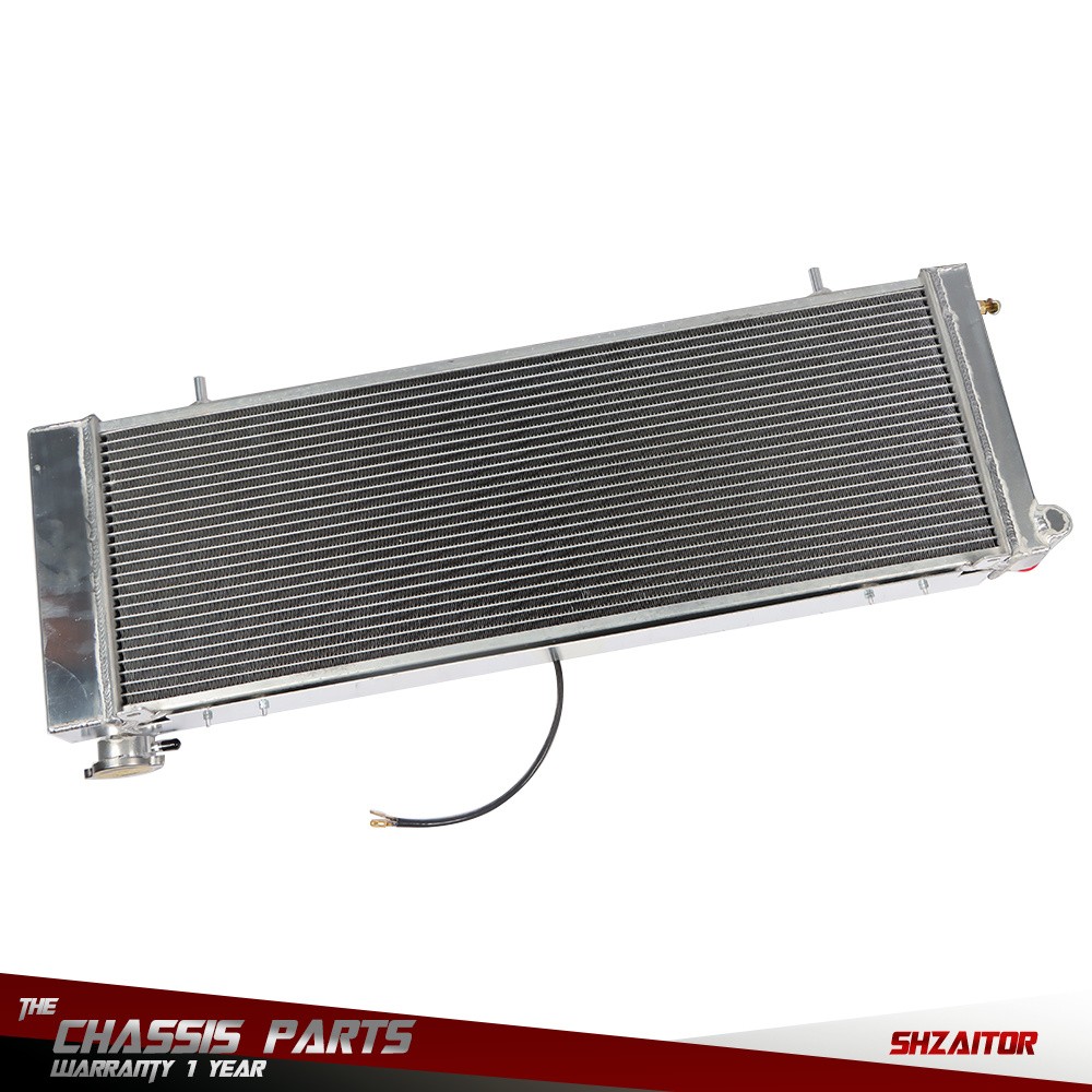 Aluminum Radiator + Shroud Fan Relay Kit For Jeep Cherokee XJ Comanche 1991-2001