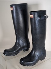 Hunter Womens Starcloud Tall Rain Boots Blue Size 6