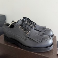 Gucci Derby Mens Lace Up Goodyear Oxford Dress Shoes US 8
