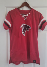 Camiseta Majestic Para Mujer Atlanta Falcons Genial Base Fan Moda NFL Fútbol Mediana