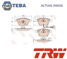 GDB1616 BRAKE PADS SET BRAKING PAD FRONT TRW NEW OE REPLACEMENT