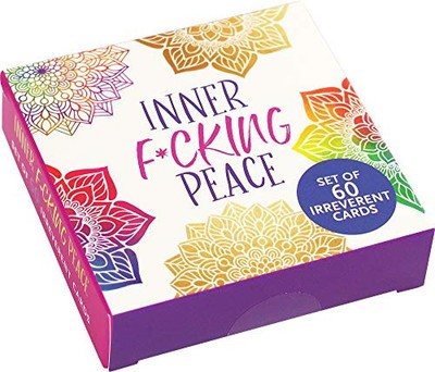 INNER FUCKING PEACE MOTIVATIONAL CARD DECK (60 PACK) By Peter Pauper Press *NEW*