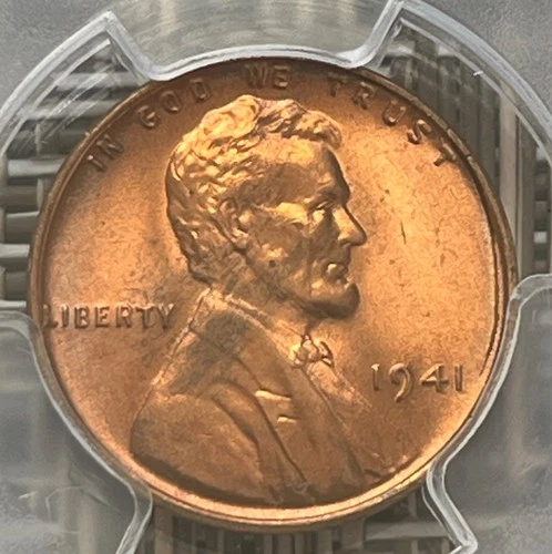 1941 Lincoln Wheat Cent, PCGS MS-66 Red