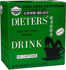 China Green Dieters Tea Caffeine Free, 2.12 Oz, 30 Count