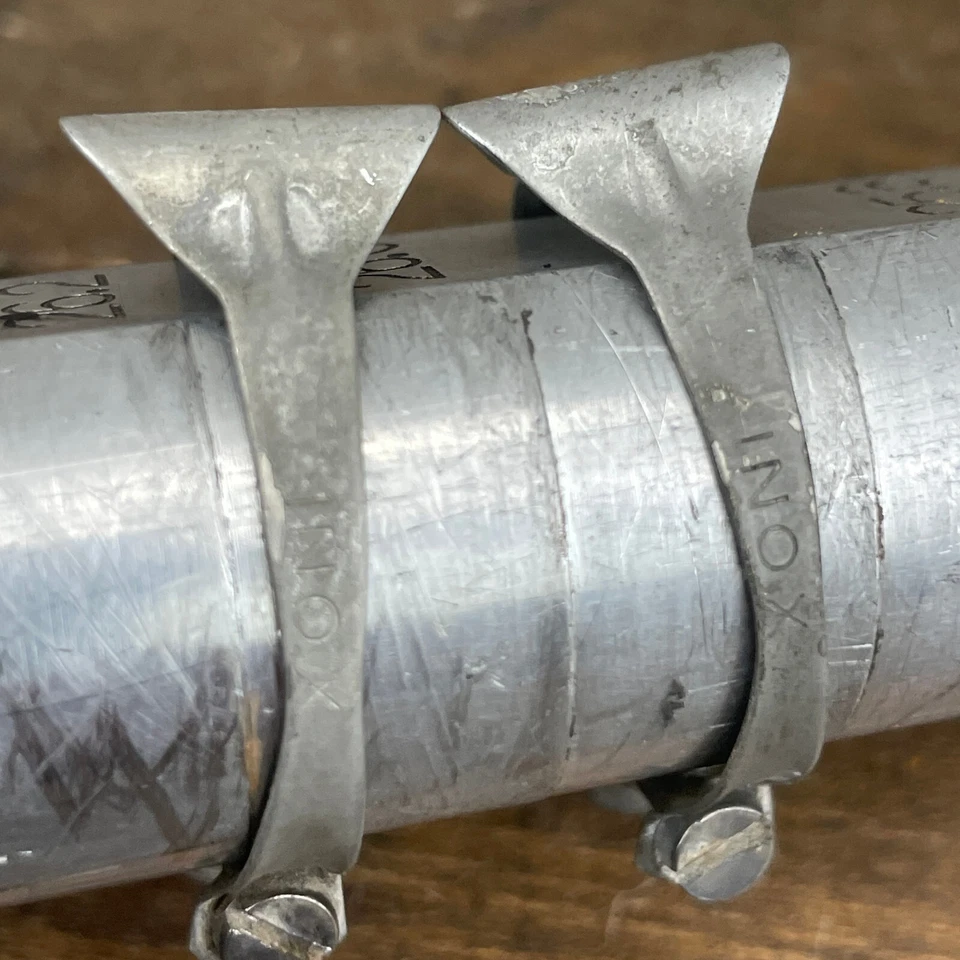 Juego de clips de cable de freno Inox especializados de colección 2 marcos tubo superior 1" acero inoxidable Foto 4 de 4