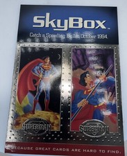 Vintage 1994 Dc Comics Skybox Superman Man of Steel Platinum Series 5 X 7 Promo