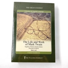 The Life And Work Of Mark Twain Parts 1  2 CDs Guide Book - THE GREAT COURSES