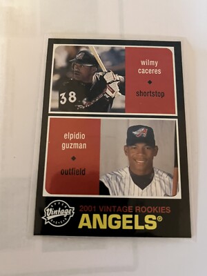 2002 Upper Deck Vintage Angels Rookies Wilmy Caceras Elpidio Guzman #8