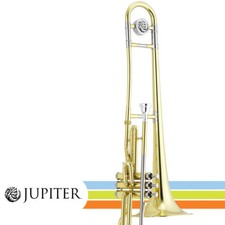 Jupiter JTB720VQ Key of C Lacquered Brass Body Valve Trombone With Soft Case