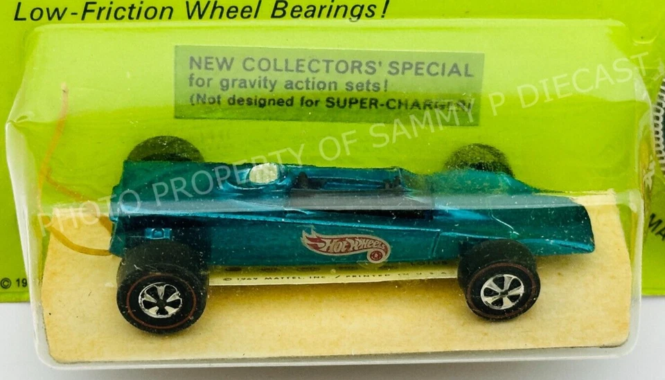 Hot Wheels Redline LOTUS TURBINE Aqua HK Interior Negro ¡NUEVO EN BLÍSTER!!! Foto 2 de 4