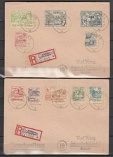 COTTBUS, 1946 Wiederaufbau 1-20 auf 4 R.-Briefen, (28602)