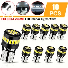 10x T10 194 168 2825 White 24 LED License Plate Side Marker Light Interior Bulbs