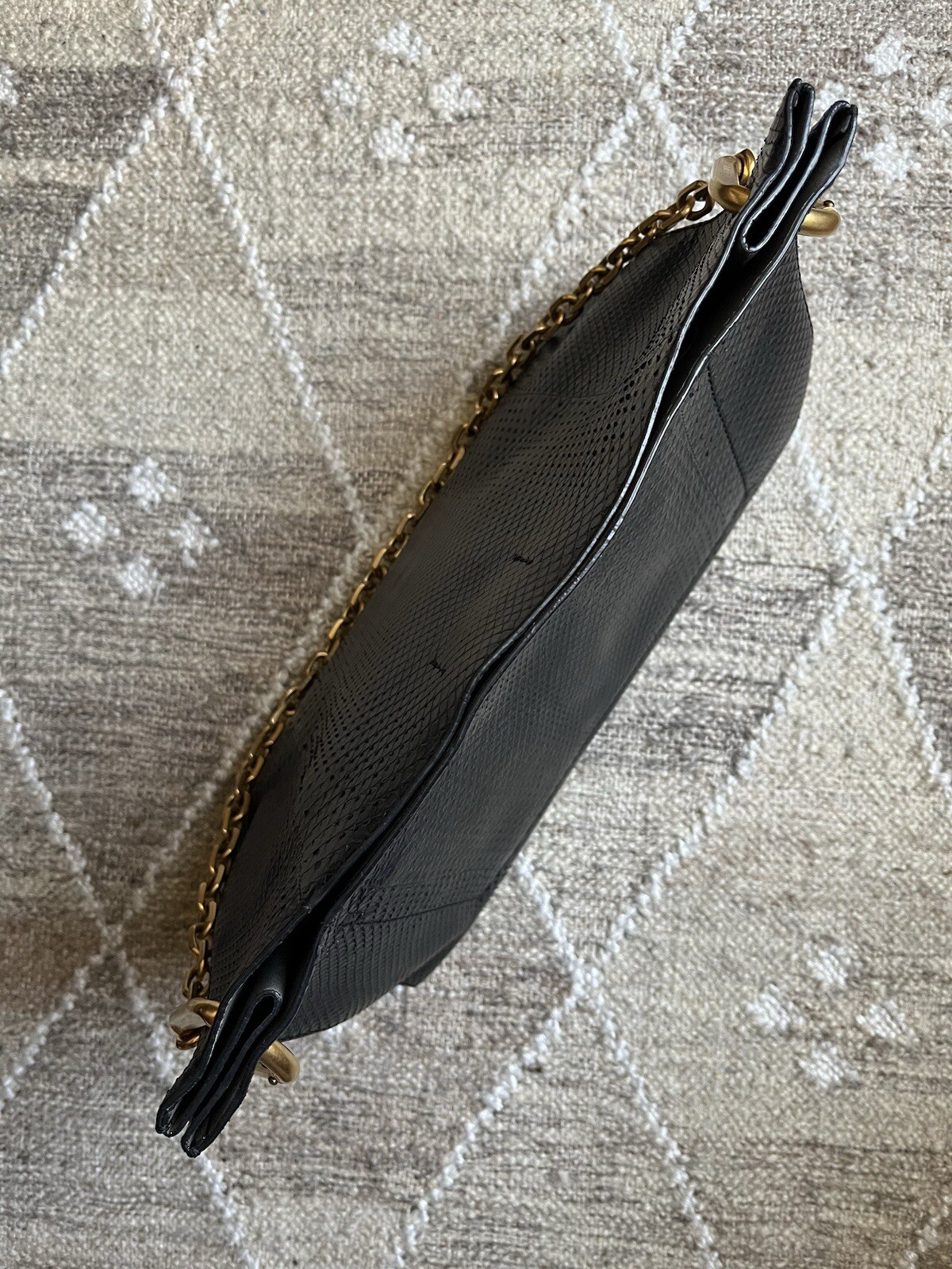 Calvin Klein Collection Black Python Snakeskin Sh… - image 12