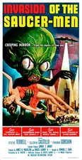 INVASION OF THE PLAUCER-MEN (1957) - 41"x79" - ¡ENORME póster clásico de película de ciencia ficción!!