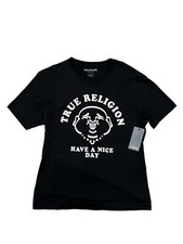 True Religion Men&rsquo;s round Neck Have A Nice Day logo T shirt size L