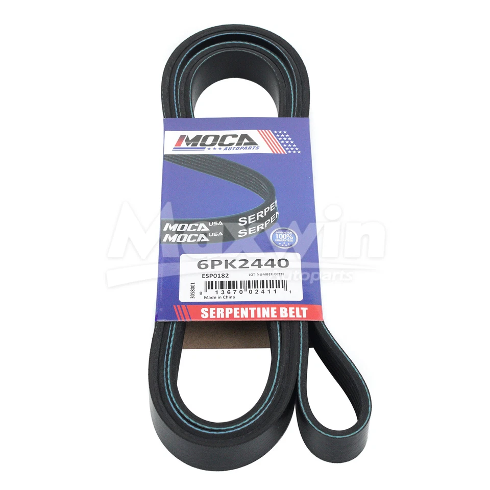 Kit de componentes de correa serpentina 90K38103A para Chevrolet Express Suburban K1500 GMC Foto 3 de 4