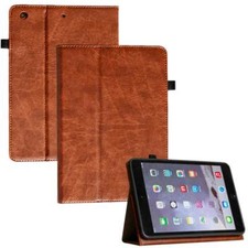 Echt Leder Cover für neues Apple iPad 9,7" 2019 Schutzhülle Tasche Tablet Case