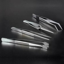 4 PIC TWEEZERS SET PRECISION TWEEZERS CARD MODEL MAKING AIRFIX JEWELLERY MAKING