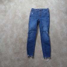 Madewell 10  High Rise Skinny Jeans womens 27 Stretch Denim Blue
