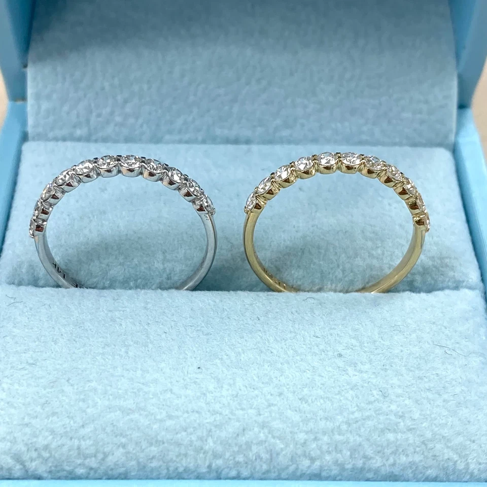 Elegant 14K Solid Gold 0.50 Diamond Wedding Band Lab-Grown Diamond Ring for Her - Image 4 of 4