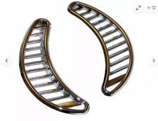 Beetl e Chrome Trim Air Vent Cover Plate x 2 | 1972-1985 Bug Type 1 #