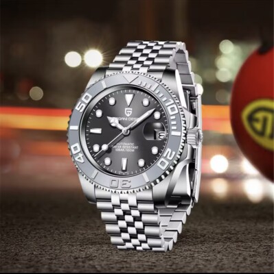 PaganiDesign Luxury Stainless Steel New Watch Sapphire WP Mechanical 2024 Silver