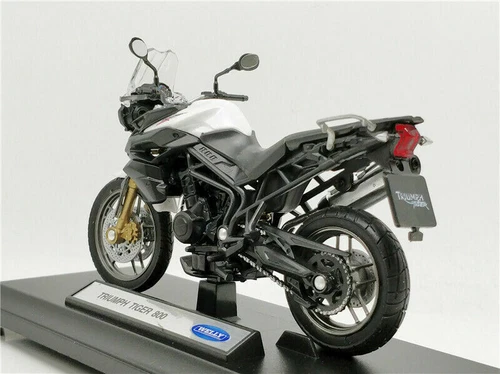 Welly 1:18 Triumph Tiger 800 Motorcycle Bike Model Toy New In Box - Picture 5 of 5