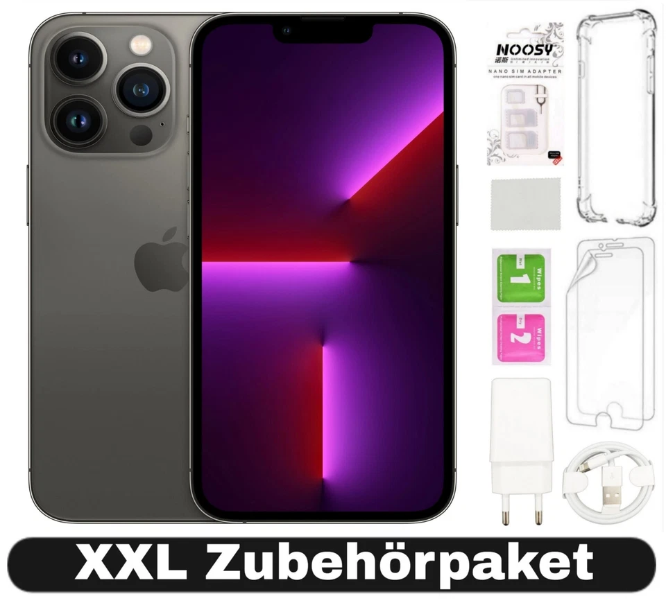 Apple iPhone 13 Pro Max - 128 256 GB - Silber Blau Graphit Grün - 100% Batterie - Bild 4 von 4