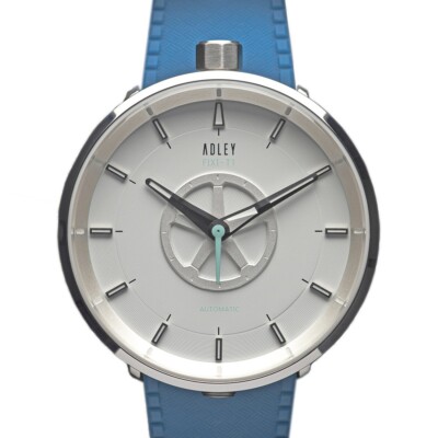 ADLEY FIXI-T1 Automatic Steel White Blue Silicone Sapphire Men's Watch