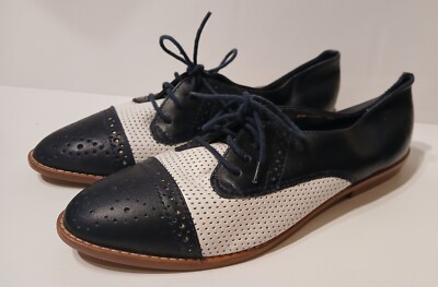 Spectator Shoes 80s Aesthetic Vintage Saddle Womens Shoes Rockabilly Wing  Tip