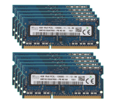Samsung RAM 4gb x 10枚 40gb 40GB DDR4 (4GBx10) RAM For Laptop