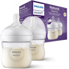 NEU Philips Avent Babyflaschen Natural Response 125ml 2er Set Anti Kolik 0m+