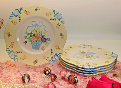 J Willfred by Julia Bullmore Castle&Cottage Luncheon Plates Amelie 9-3/8'' Set 5