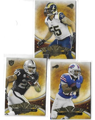 (3) 2013 Topps Triple Threads  Football Card LOT   SPILLER+MCFADDEN+LAURINITIS