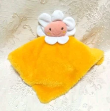 DTU INC Yellow Security Baby Blanket Lovey Flower