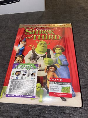 Shrek Third DVD Now Thats what I Call Shrek Cd Lot of 2 Full Screen New Unopened