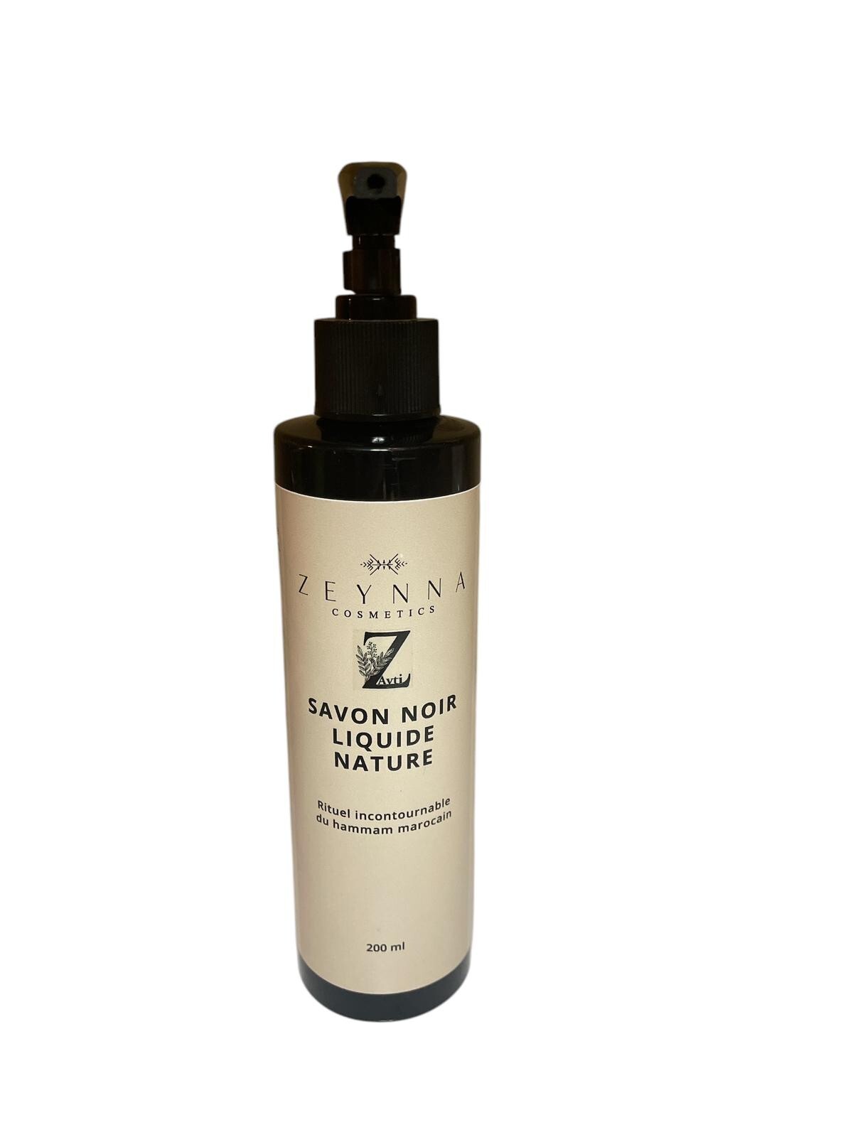 Savon noir liquide au safran rituel bien-être spa à la maison 500ml