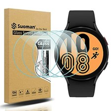 Samsung Galaxy Watch 4 44mm Screen Protector Tempered Glass, 2.5D 9H , 4-Pack